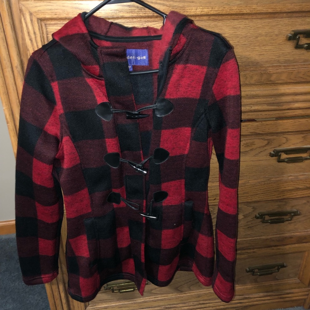 Women’s Buffalo check fleece jacket